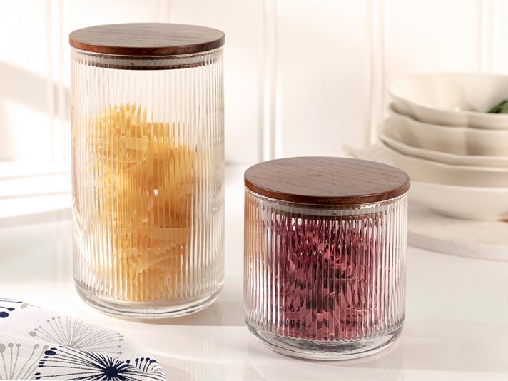 Cassidy Glass Storing Jar 1100 ml Transparent