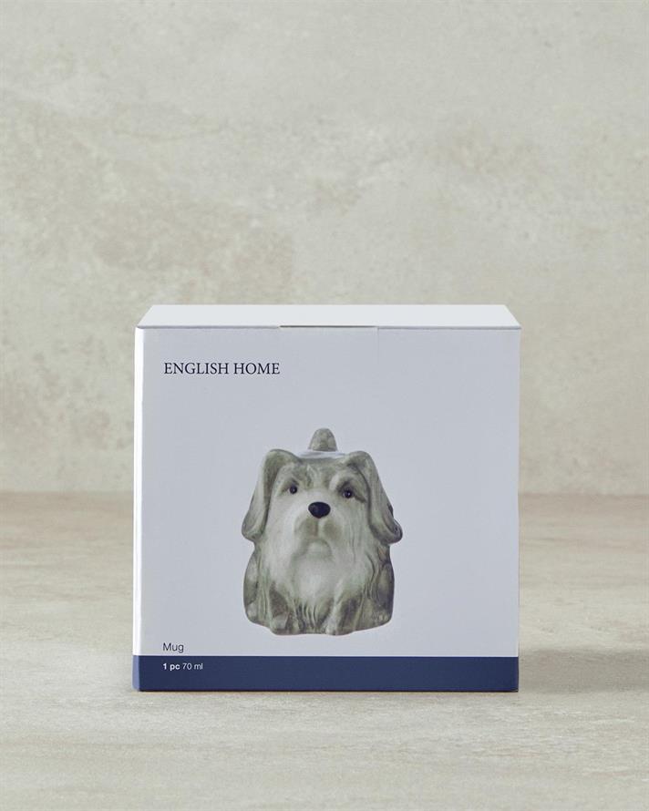 Ceașcă, Baby Dog, dolomită, 70 ml, gri