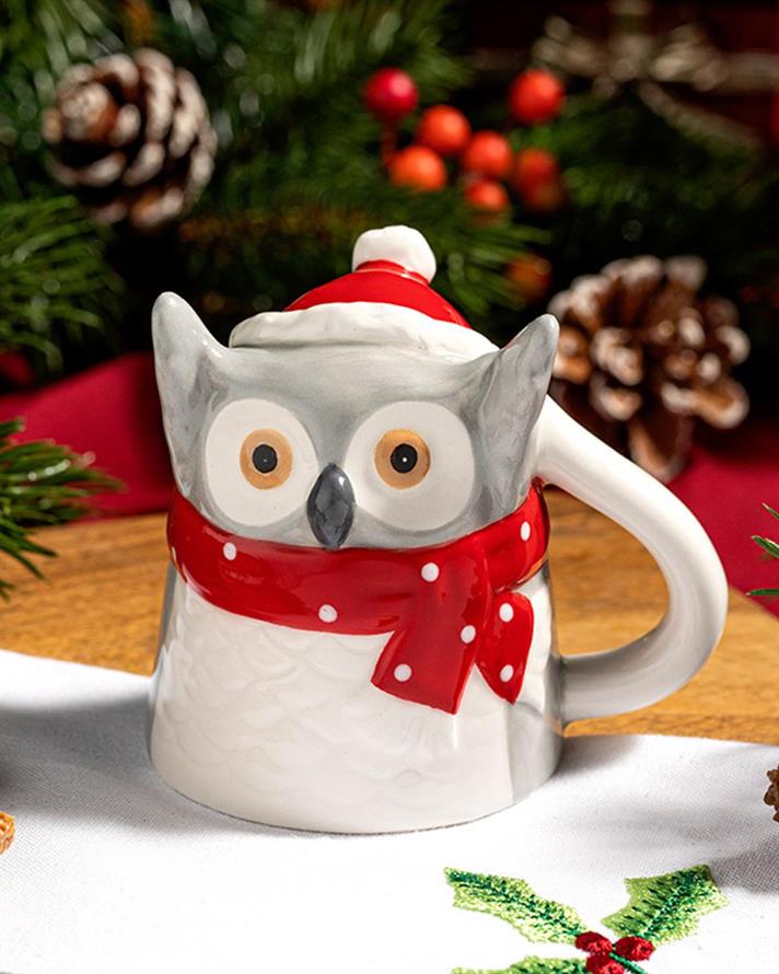 Ceașcă, Baby Owl, dolomită, 70 ml, alb