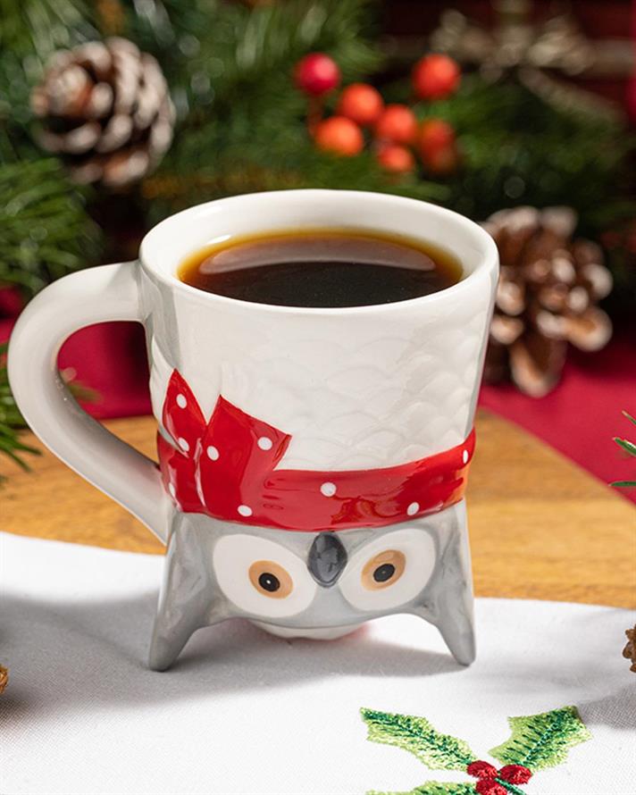 Ceașcă, Baby Owl, dolomită, 70 ml, alb