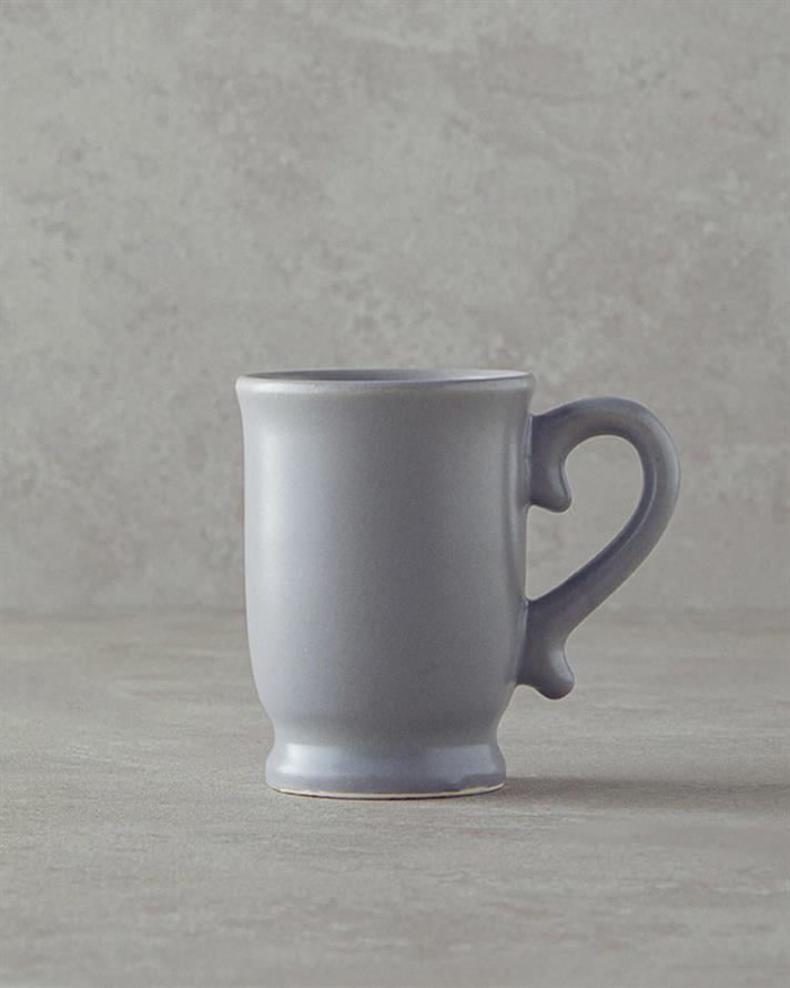 Ceașcă, Elite, ceramică, 140 ml, gri