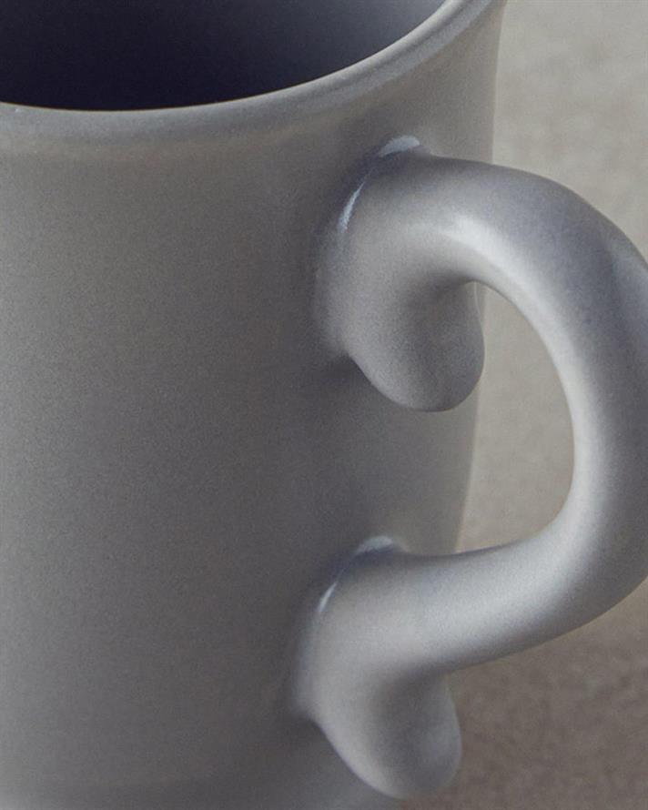 Ceașcă, Elite, ceramică, 140 ml, gri