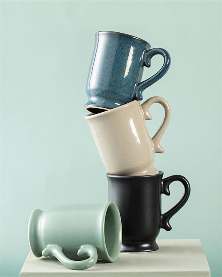 Ceașcă, Elite, ceramică, 140 ml, negru