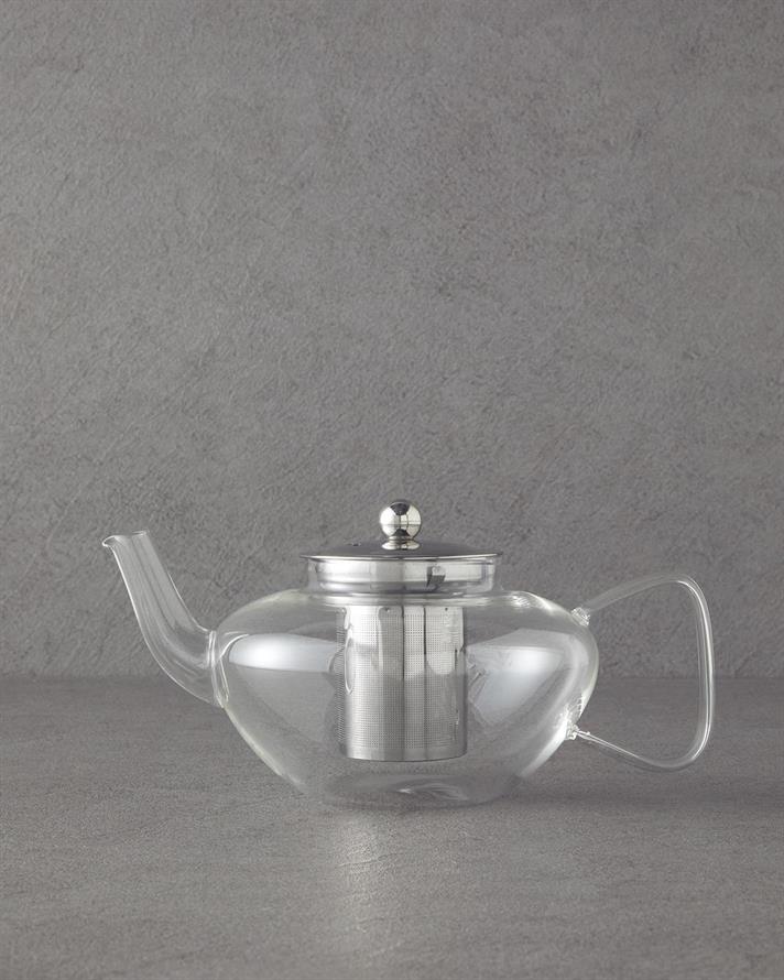 Ceainic cu infuzor, Corrine, sticlă borosilicată, 700 ml, transparent
