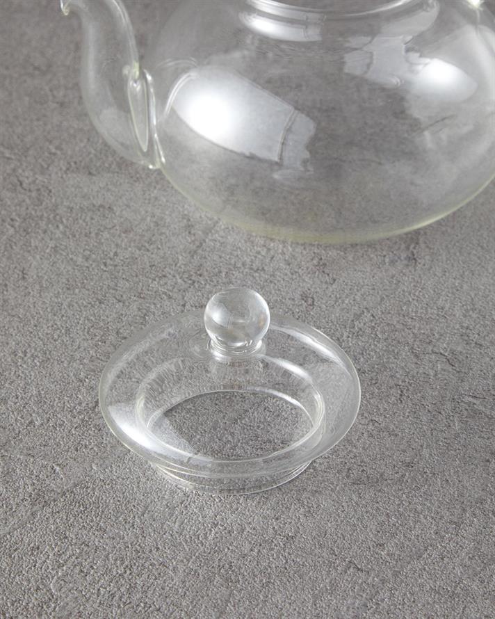 Ceainic cu infuzor, Mariza, sticlă borosilicată, 650 ml, transparent