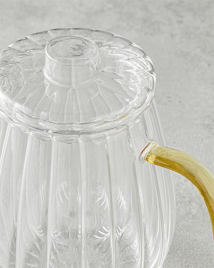 Sticlă Borosilicată Cu Strecurătoare Oală 680 ml Transparent