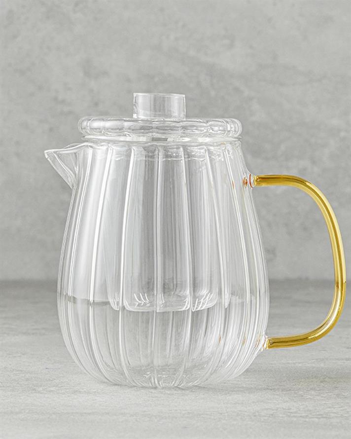 Sticlă Borosilicată Cu Strecurătoare Oală 680 ml Transparent