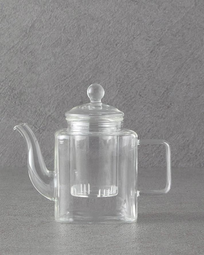 Borosilicate with Strainer Pot 380 ml Transparent