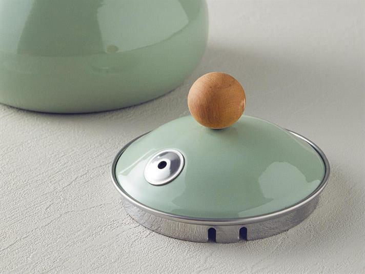 Isidora Enamel Pot Open Mint