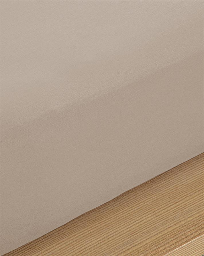 Cearșaf, pat dublu, Straight, bumbac, 160x240 cm, maro