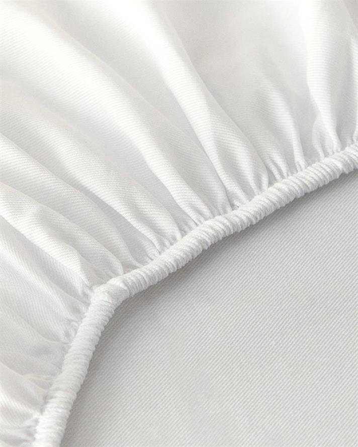 Cearceaf cu elastic, pat dublu, Classy, bumbac-poliester, 160x200 cm, alb