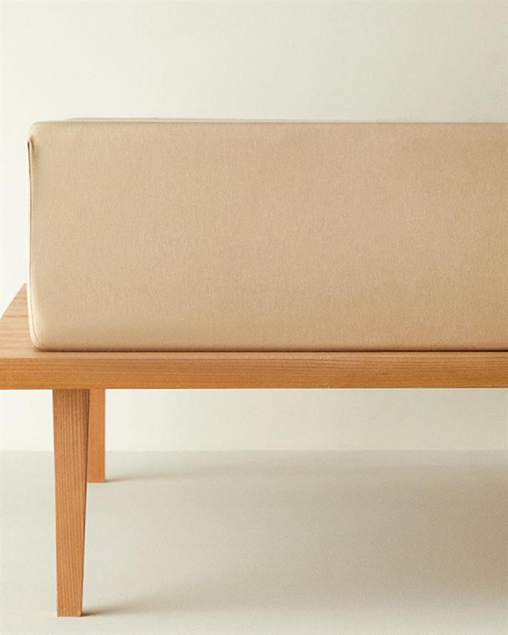 Cearceaf cu elastic, pat dublu, Classy, bumbac-poliester, 160x200 cm, bej