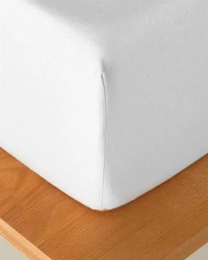 Cearceaf cu elastic, pentru o persoană, Classy, bumbac-poliester, 100x200 cm, alb