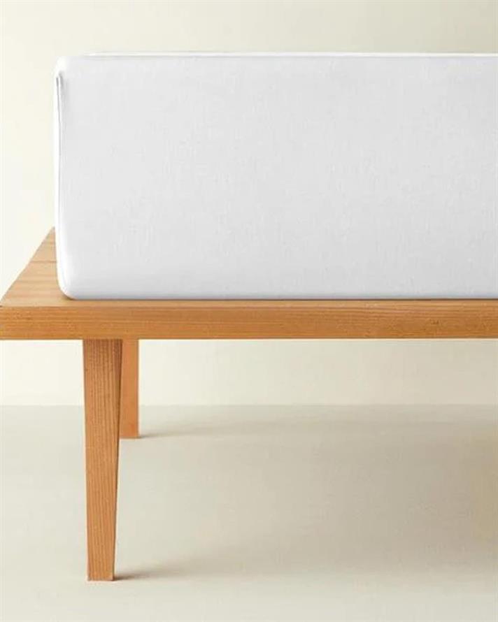 Cearceaf cu elastic, pentru o persoană, Classy, bumbac-poliester, 100x200 cm, alb