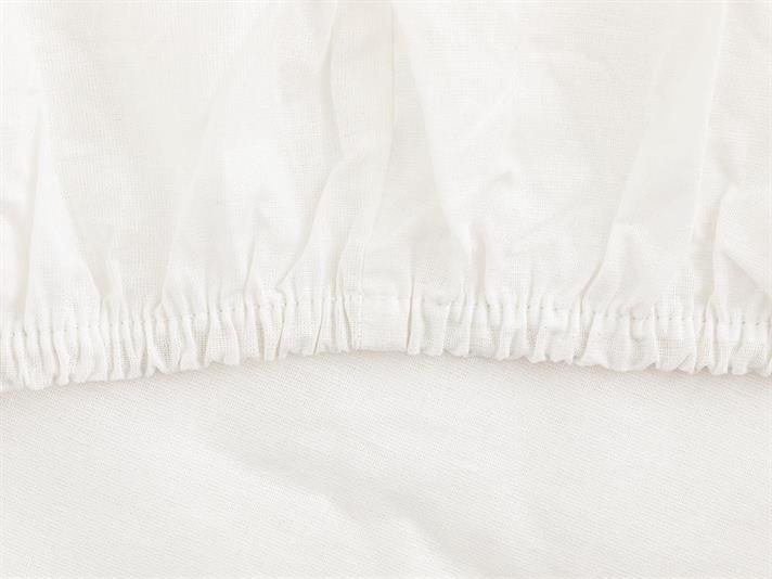 Cearceaf cu elastic, Super king, Plain, bumbac, 200x200 cm, alb