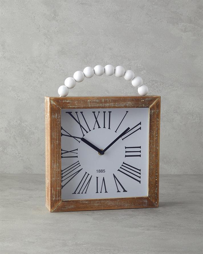 Adela Wooden Table Clock Natural