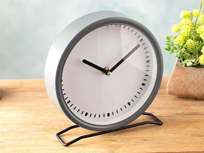 Ciara Table Clock 21x5x22 cm Gray