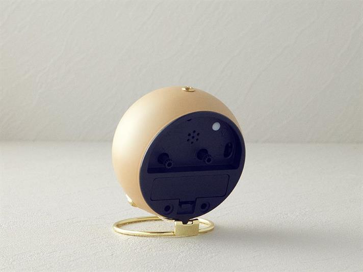 Dotsy Metal Table Clock Beige