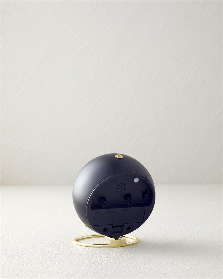 Dotsy Metal Table Clock Black