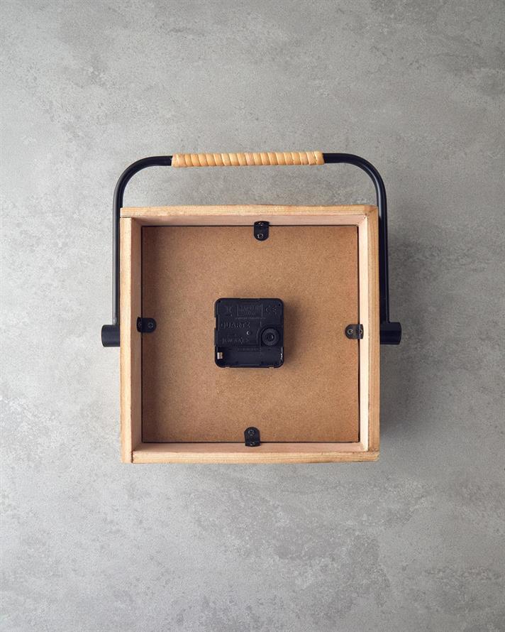 Karmen Wooden Table Clock Natural