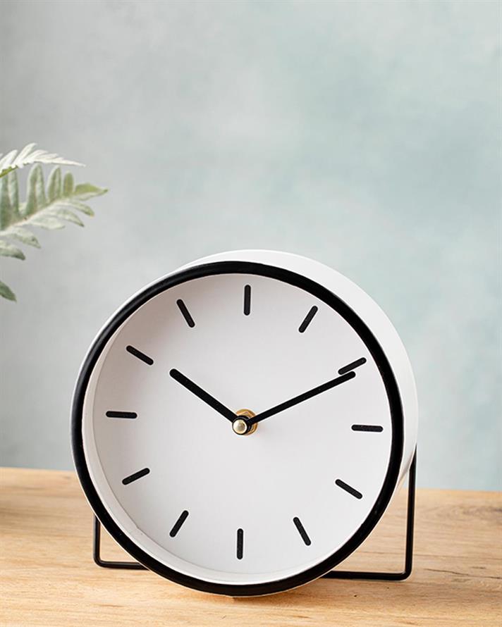 Nathalie Table Clock 17x6x17 cm Black