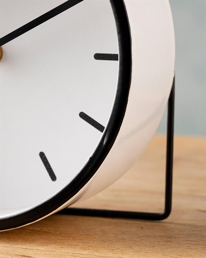 Nathalie Table Clock 17x6x17 cm Black