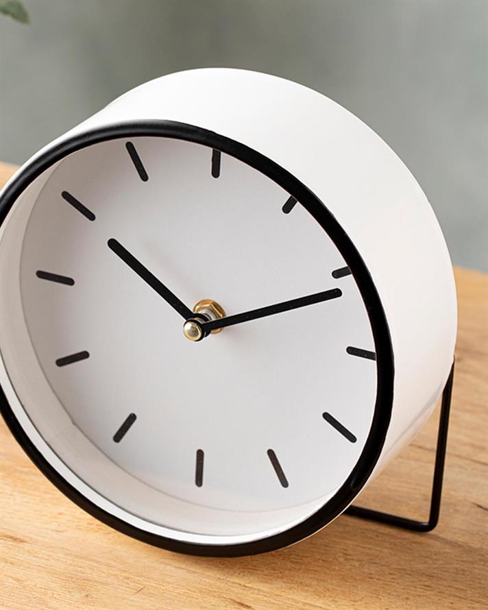 Nathalie Table Clock 17x6x17 cm Black