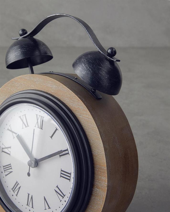 Quadro Wooden Table Clock Natural