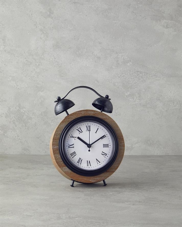 Quadro Wooden Table Clock Natural