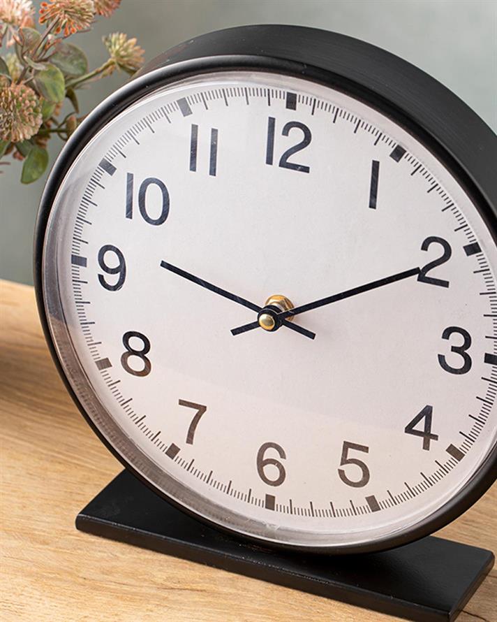 Renne Table Clock 23,5x6x24 cm Black