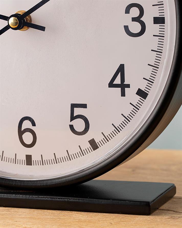 Renne Table Clock 23,5x6x24 cm Black