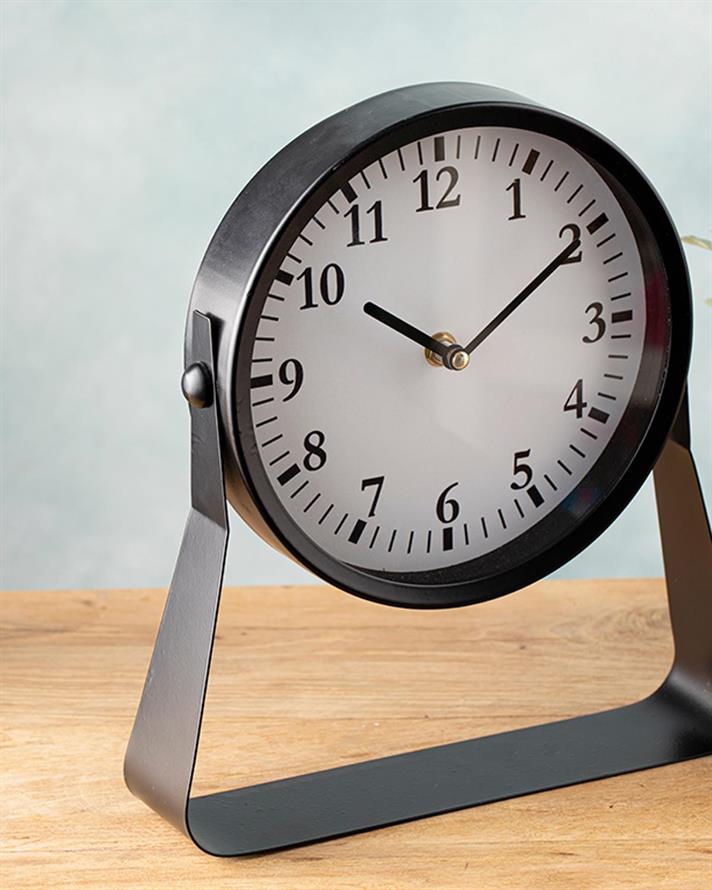 Sandy Table Clock 23,5x6x24 cm Black