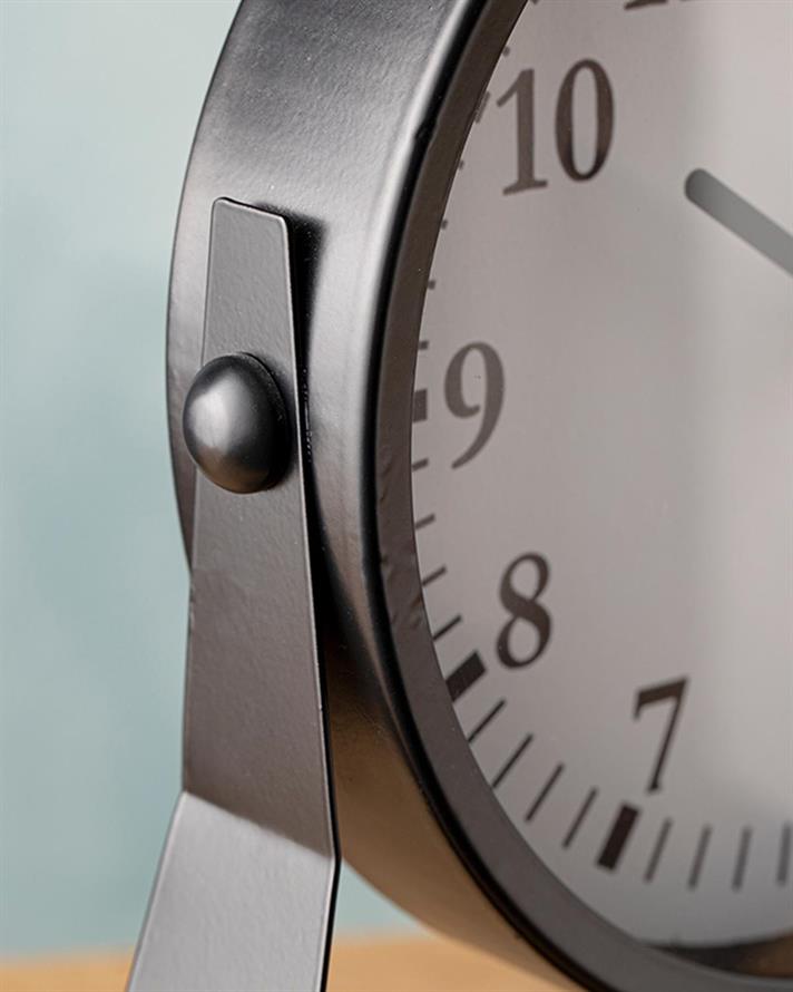 Sandy Table Clock 23,5x6x24 cm Black
