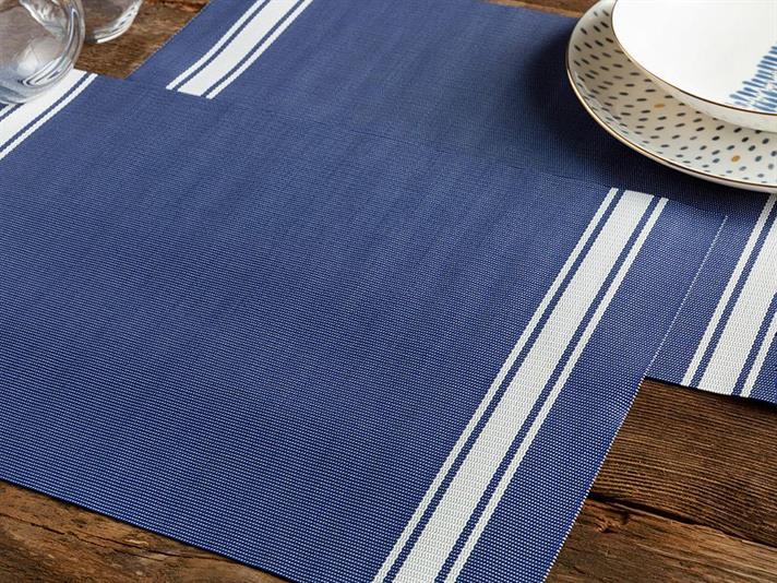 PVC 4 Set Place Mat 30x45 cm Blue