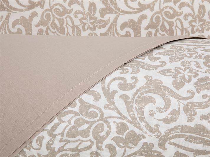 Celine TR Bumbac Single Set Lenjerie De Pat 160x220 cm Bej