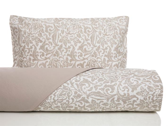 Celine TR Bumbac Single Set Lenjerie De Pat 160x220 cm Bej