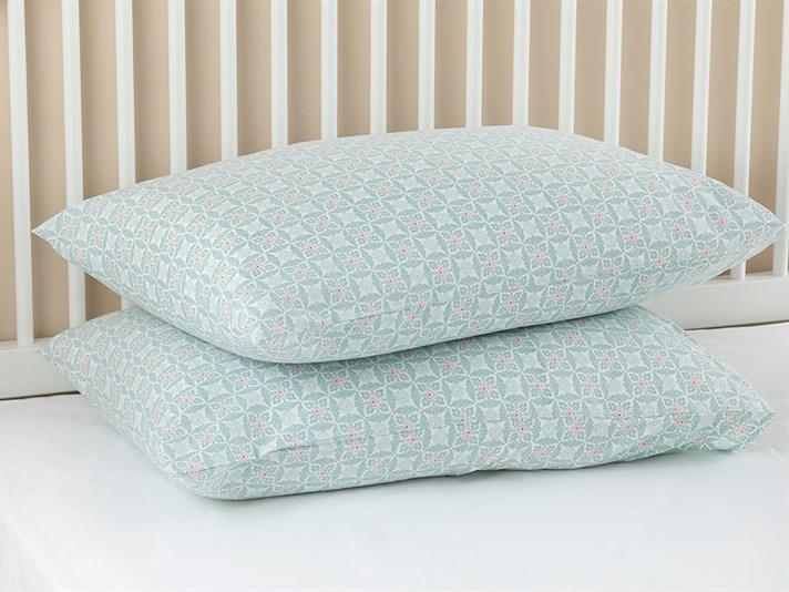 Cell Flower Cu Bumbac Cu 2 Piese Față De Pernă 50x70 cm Seledon