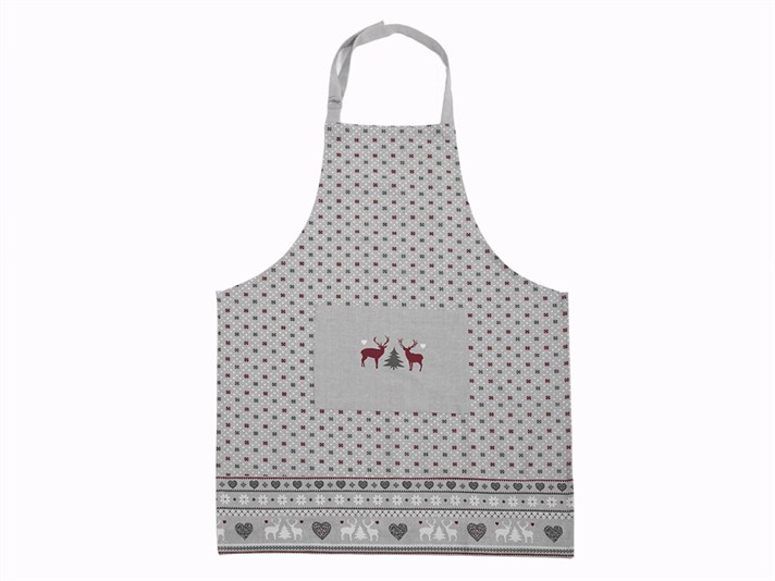 cerb Cottony  ȘORȚ DE BUCĂTĂRIE 70x90 cm Gray-Red
