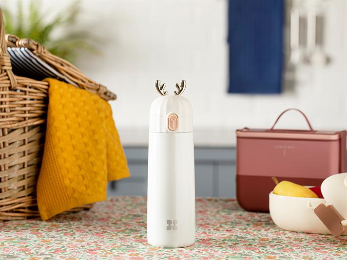 My Deer Stainless Steel Thermos 350 ml White