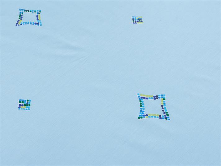 Cercurile se combină Cu Bumbac Single Cearșaf 160x240 cm Albastru