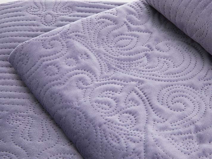 Charmy  Catifea Persoană dublă  SET CUVERTURĂ DE PAT 240x260 cm Violet