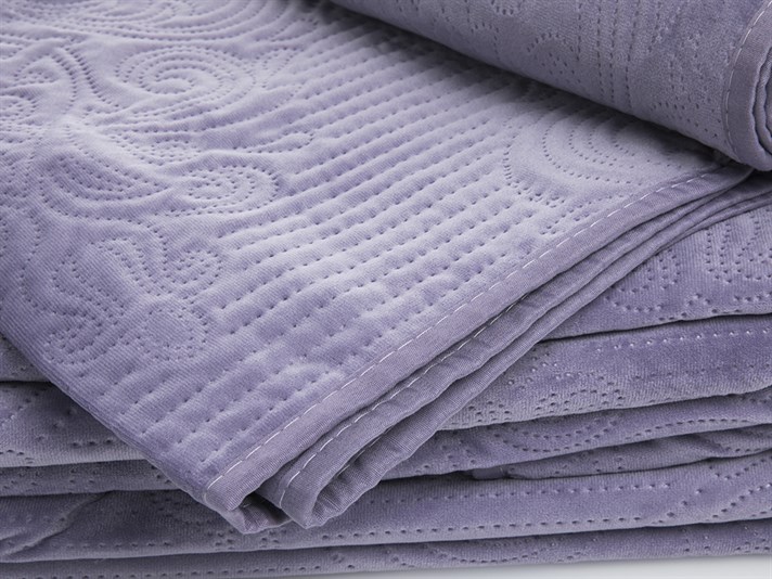 Charmy  Catifea Persoană dublă  SET CUVERTURĂ DE PAT 240x260 cm Violet