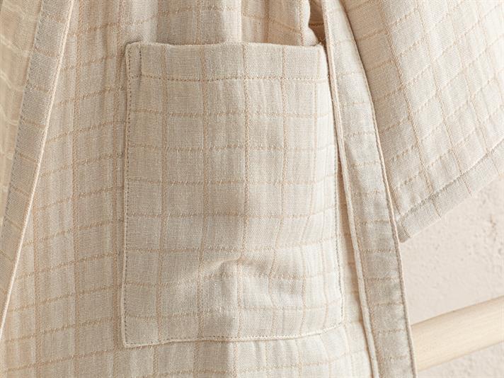 Halat de baie, Checky, bumbac, L-XL, bej