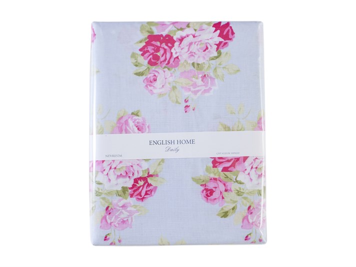 Cherry Rose Cu Bumbac Single Lenjerie De Pat 160x220 cm Albastru