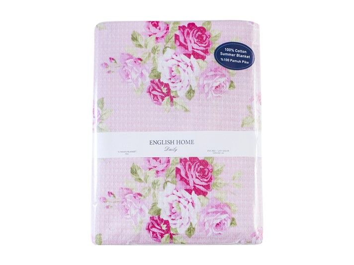 Cherry Rose  Cu imprimeu Double Person  CUVERTURĂ 220x240 cm Pink