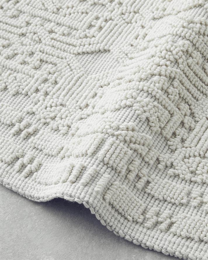 Chester Cottony Rug 110x110 cm Cream