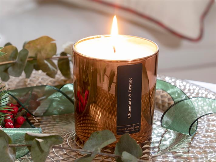 Chocolate & Orange Lumânare Parfumată 210 gr Bronz