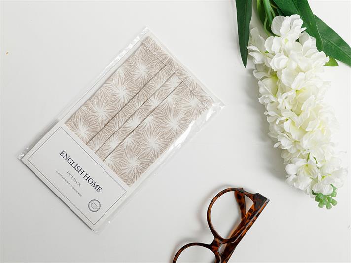 Chrysant Bumbac Mască 9,5 x 18 cm Piatră Închis