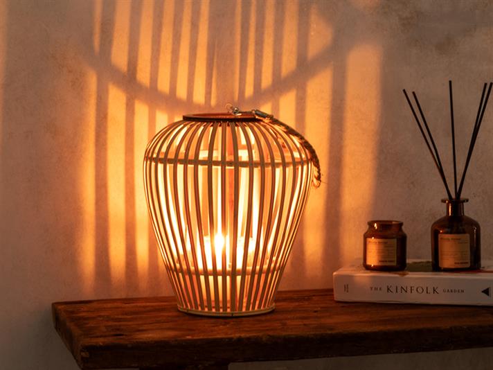 Ciara Lantern 14x26x31 cm Brown
