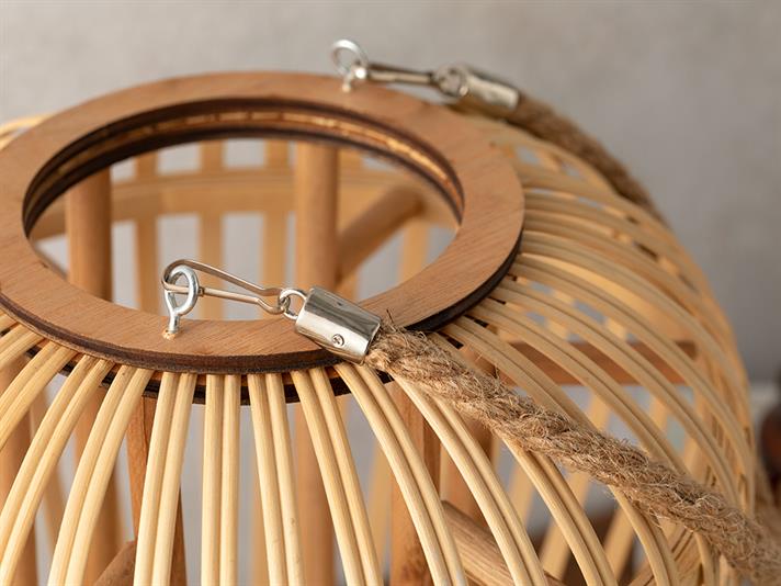 Ciara Lantern 14x26x31 cm Brown